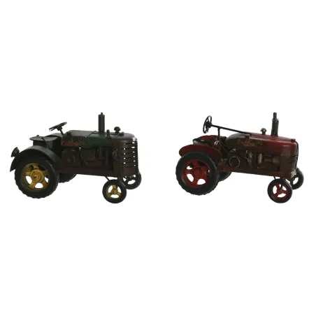 Decorative Figure Home ESPRIT Red Green Vintage 17 x 10 x 11 cm (2 Units)