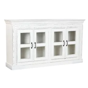 Bufete Home ESPRIT Balts Stikls Mango koks 180 x 40 x 100 cm