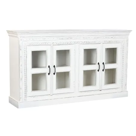Indauja Home ESPRIT Balta Stiklas Mango mediena 180 x 40 x 100 cm