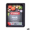 Oven Dish Pyrex Magic Rectangular Metal 35 x 26 cm 6 Units