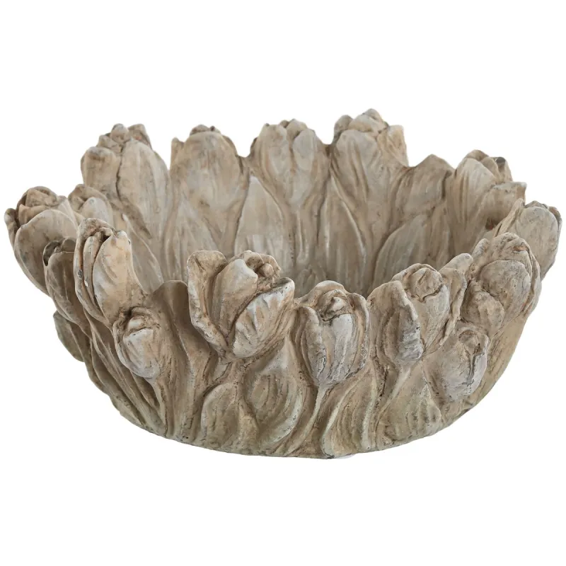 Galda rotājums Home ESPRIT Pelēks Cements 23 x 23 x 10 cm