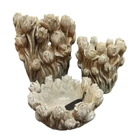 Galda rotājums Home ESPRIT Pelēks Cements 23 x 23 x 10 cm