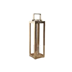 Žibintas Home ESPRIT Auksinis Aliuminis Stiklas Šiuolaikiškas 15 x 15 x 59 cm