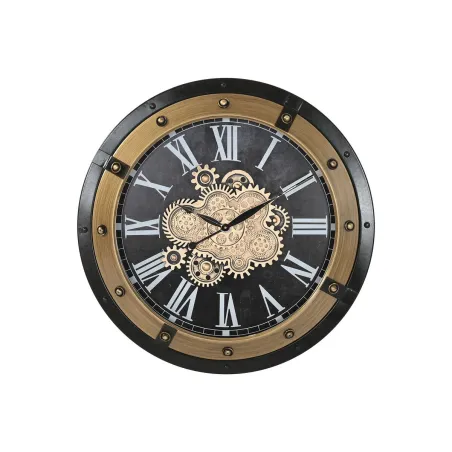Настенное часы Home ESPRIT Чёрный Позолоченный Железо 80 X 8,5 X 80 cm