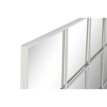 Sieninis veidrodis Home ESPRIT Balta Langas Scandi 122 x 2 x 122 cm