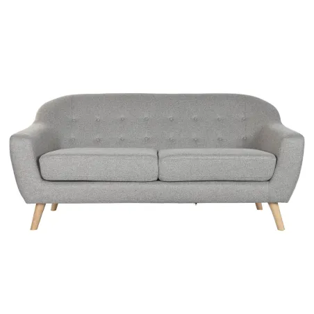Dīvāns Home ESPRIT Pelēks Krēmkrāsa Dabisks Scandi 172 x 82 x 82 cm