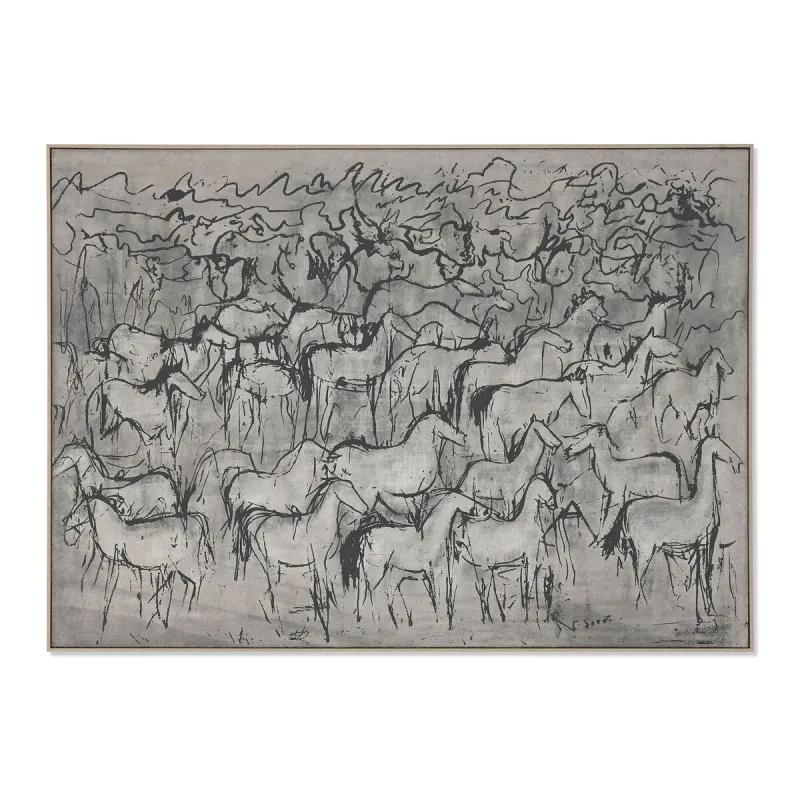 Paveikslas Home ESPRIT Žgutas polistirenas 140 x 4 x 100 cm