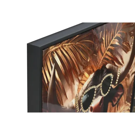 Canvas Home ESPRIT Cow Modern Bull Lacquered 62 x 4 x 122 cm (3 Units)