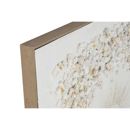 Полотно Home ESPRIT Белый круги 102 x 4,5 x 102 cm (2 штук)