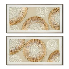 Полотно Home ESPRIT Бежевый Натуральный Boho 122 x 4,5 x 62 cm (2 штук)