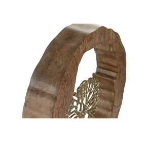 Dekoratīvās figūriņas Home ESPRIT Bronza Dabisks Koks Koloniāls 28 x 5 x 28 cm