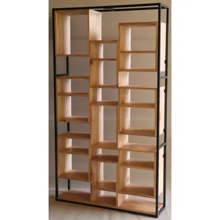 Hyllyt Home ESPRIT Metalli tiikki 110 X 27 X 195 CM