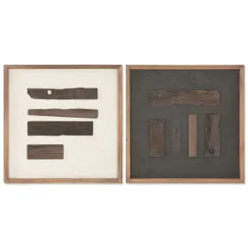Картина Home ESPRIT Сосна Переработанная древесина 52 x 4 x 52 cm