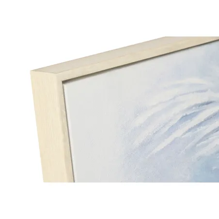 Canvas Home ESPRIT Zils Balts Plaukstas Tropiskais 82,5 x 3,5 x 122,5 cm (2 gb.)