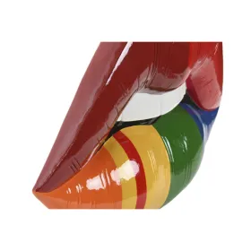 Sienu dekors Home ESPRIT Daudzkrāsains Lūpas Urbāns 49,5 X 6,5 X 31,5 CM