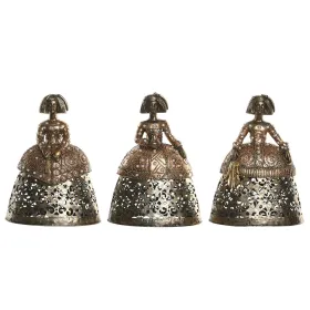 Dekoratīvās figūriņas Home ESPRIT Bronza 18 x 11,5 x 24 cm (3 gb.)