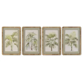 Картина Home ESPRIT Стеклянный ротанг 40 X 2,5 X 60 CM (4 штук)