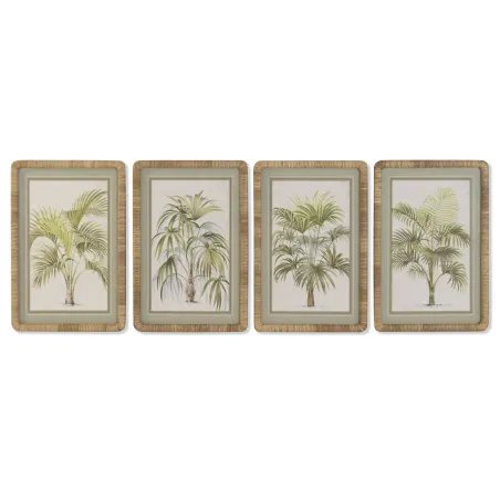 Картина Home ESPRIT Стеклянный ротанг 40 X 2,5 X 60 CM (4 штук)