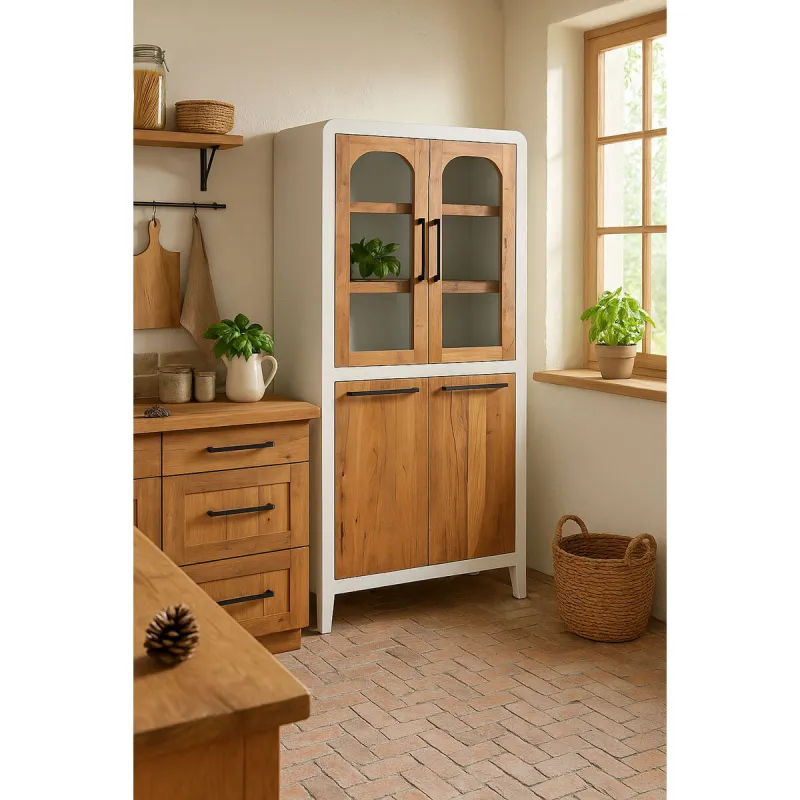 Дисплей-стенд Home ESPRIT Белый Переработанная древесина 90 X 43 X 170 CM