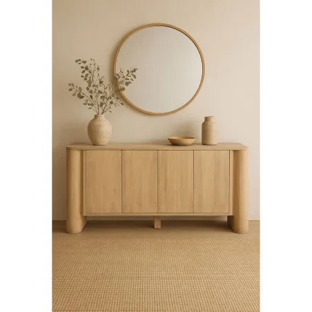 Sivupöytä Home ESPRIT Mangopuu 180 x 40 x 80 cm