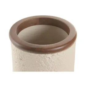 Vāze Home ESPRIT Brūns Bēšs Terakota Mango koks 16 x 16 x 30 cm