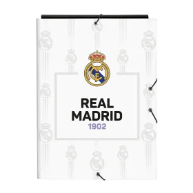 Folder Real Madrid C.F. Black White A4 (26 x 33.5 x 2.5 cm)