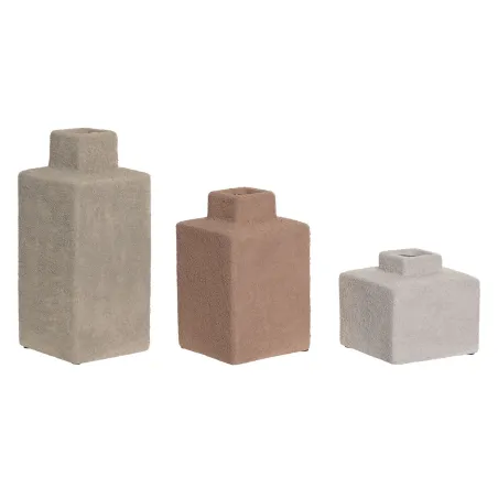 3 Vāzu Komplekts Home ESPRIT Daudzkrāsains Keramika 10 X 10 X 22,5 CM (3 Daudzums)