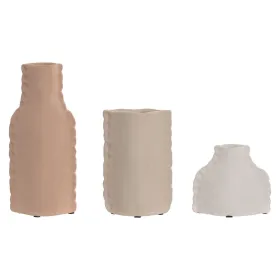 Набор из 3 Ваз Home ESPRIT Разноцветный Керамика 10 x 7 x 24 cm (3 Предметы)