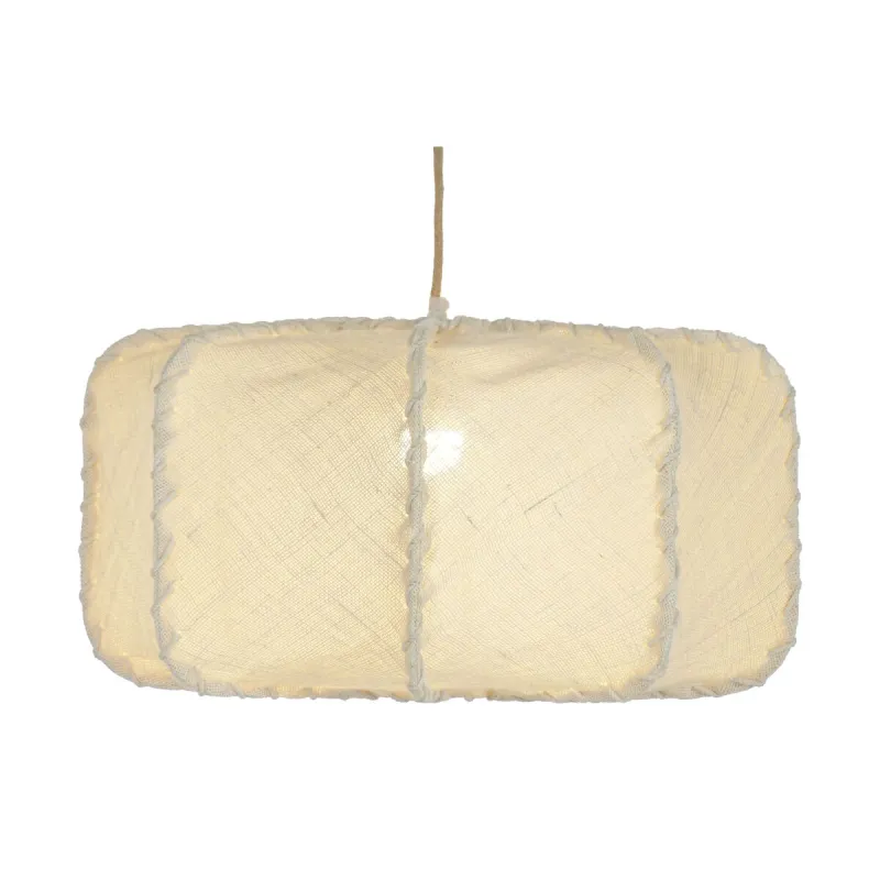 Потолочный светильник Home ESPRIT Бежевый Джут Металл 60 W 45 x 45 x 28 cm