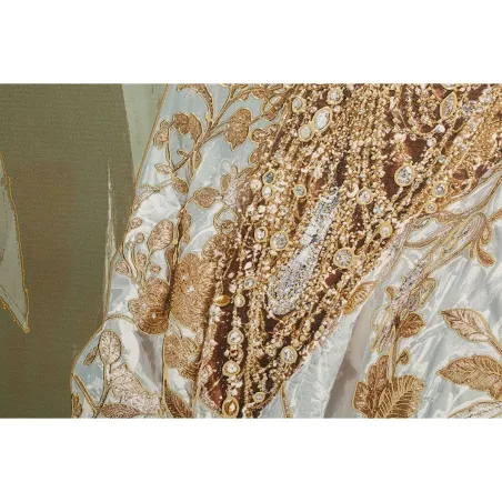 Kangas Home ESPRIT Valge Roheline Koloniaalne Aafriklanna 100 x 4,5 x 150 cm