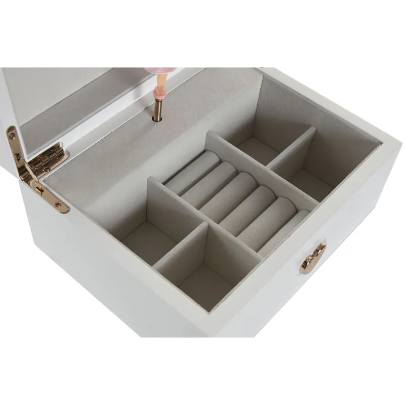 Jewelry box Home ESPRIT White Wood Mirror