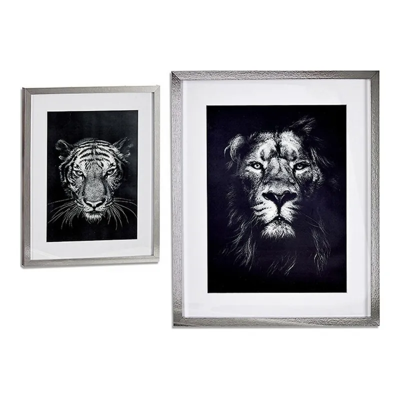 Maalaus Gift Decor Lion - Tiger Lasi lastulevy 43 x 3 x 53 cm