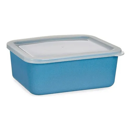 Storage Box with Lid Dark blue Bamboo Melamin Corn starch