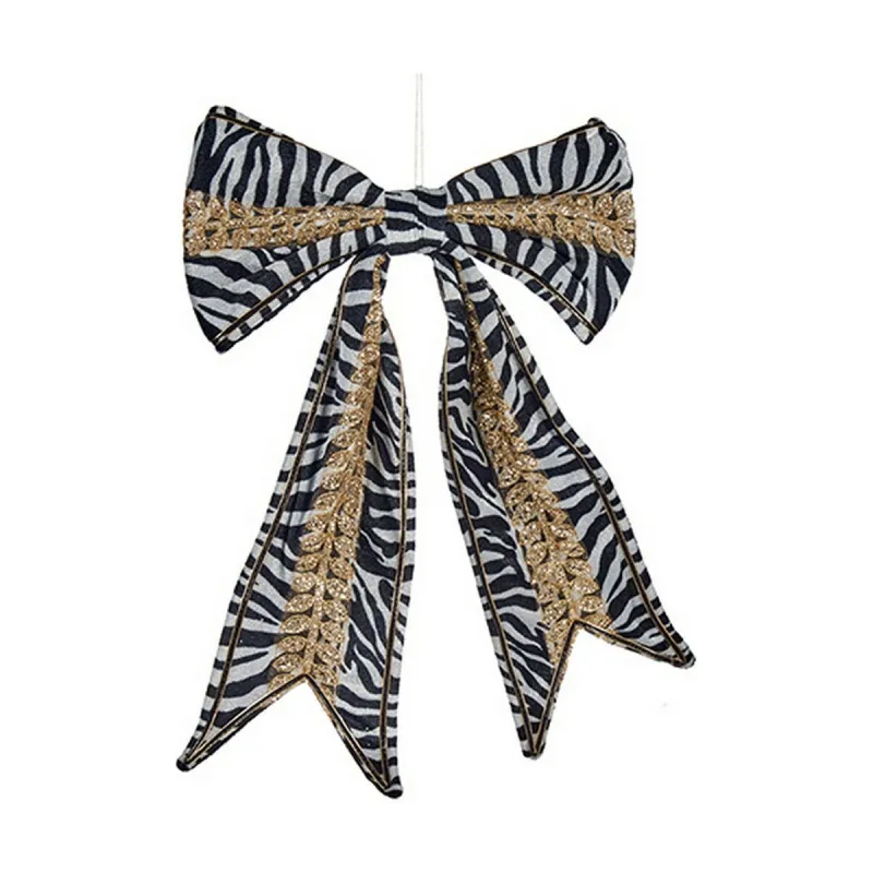 Lasso Krist+ 64810609 White Black Zebra 45 x 30 cm 40 x 4 x 45 cm Christmas bauble