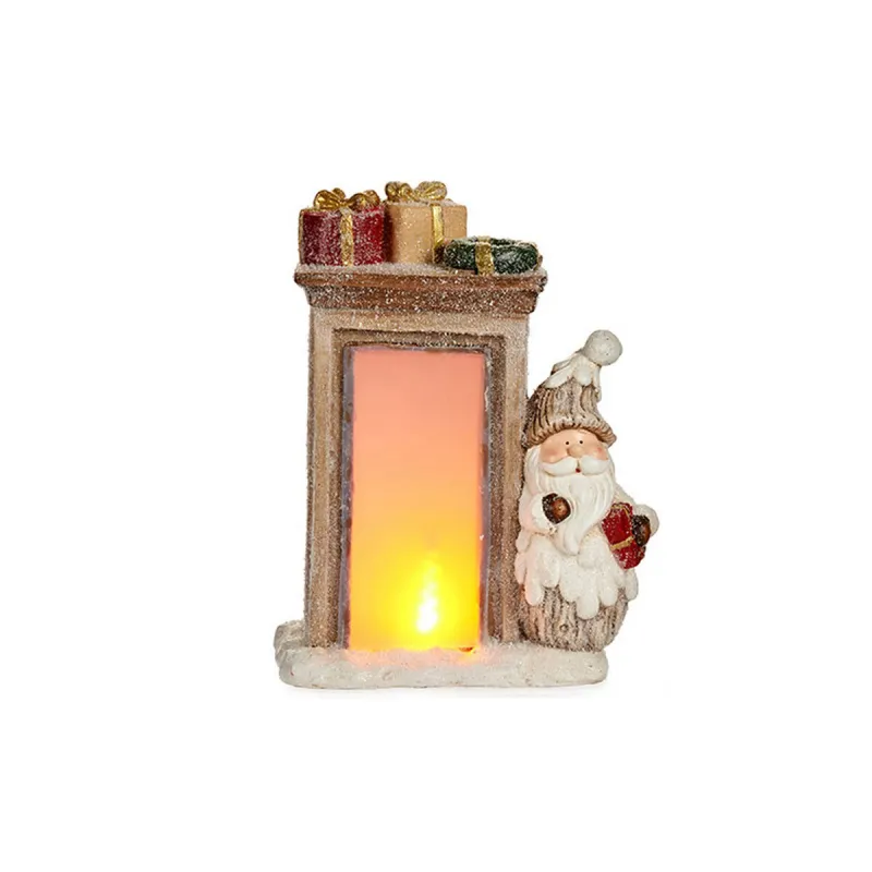 Dekoratiivkuju Krist+ Valge Pruun Jõuluvana 20 x 45 x 32 cm LED Kerge