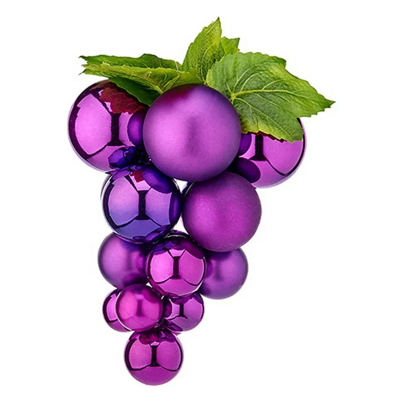 Joulupallo Krist+ Purppura Muovinen Viinirypäleet