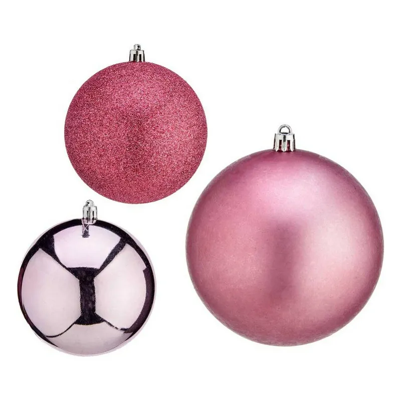 Joulupallo Krist+ Pinkki Muovinen Ø 10 cm 6 osaa