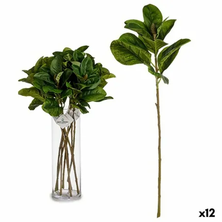 Ветка Ibergarden Зеленый Пластик 80 cm Листья (12 штук)