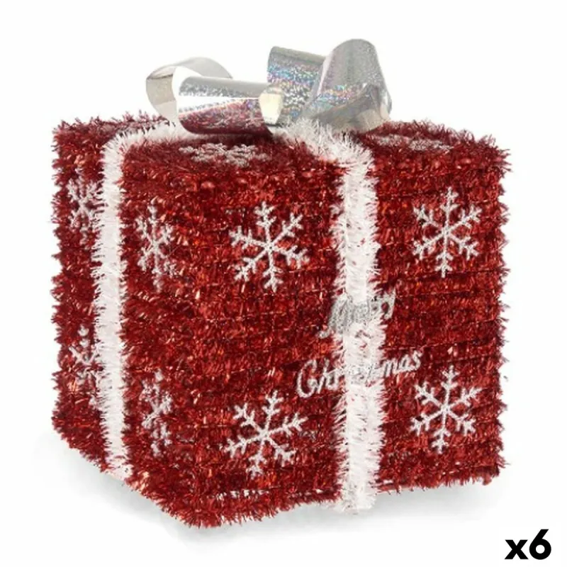 Lahjarasia Krist+ 19CD061 Valkoinen Punainen Hopeinen 20 x 23 x 20 cm (6 osaa)