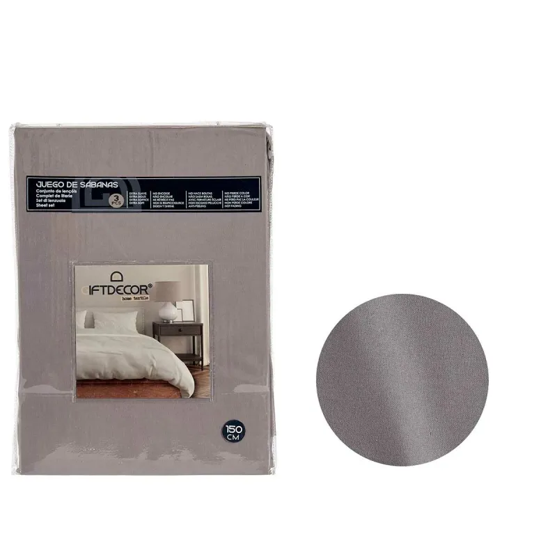 Segas Pārvalks Bez Pildījuma Gift Decor Pelēks Tumši pelēks Gulta 150 3 Daudzums