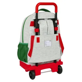 Reppu pyörillä Benetton Pop Harmaa (33 x 45 x 22 cm)