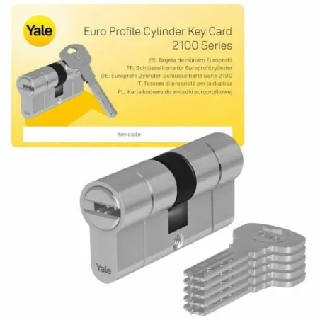 Apsauginis cilindras Yale YC2100 40 x 50 mm Žalvaris