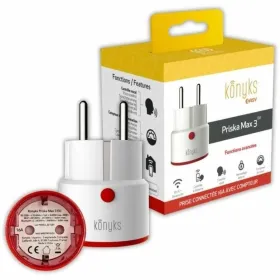 Kontaktligzda ar patēriņa skaitītāju Konyks Priska - Max 3 EU Bluetooth Wi-Fi 16 A