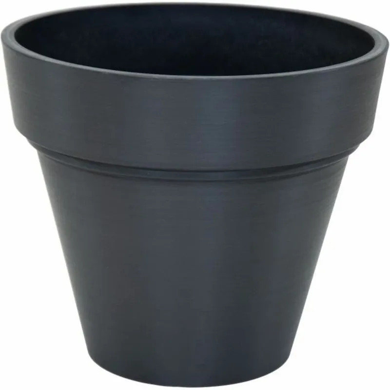 Kukkaruukku Mega Collections Ecostone Planter Musta noir Muovinen Kierrätetty 55 x 51 cm