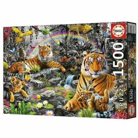 Puzle un domino komplekts Educa Radiant forest 1500 Daudzums