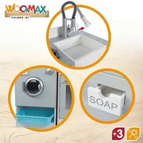 Rotaļlietu Virtuve Woomax Koks 9 Daudzums 105 x 30 x 95 cm
