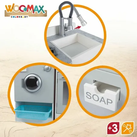Игрушечная кухня Woomax Деревянный 9 Предметы 105 x 30 x 95 cm