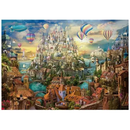Puzle un domino komplekts Educa City of Dreams 2000 Daudzums