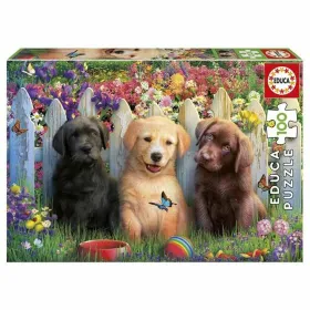 Puzle un domino komplekts Educa Doggies 100 Daudzums