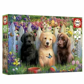 Puzle un domino komplekts Educa Doggies 100 Daudzums